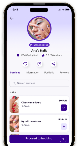 Wellmify app - search